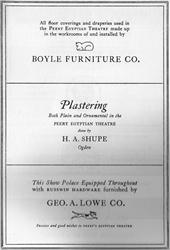 Page 17: Advertisements for suppliers of the theater. - , Utah