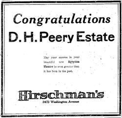 Congratulatory ad from Hirschman's. - , Utah