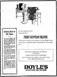 Advertisement for Boyles Furniture Company. - , Utah