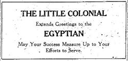 Congratulatory ad from the Little Colonial. - , Utah
