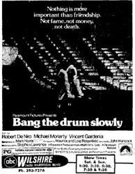Newspaper advertisement for 'Bang the Drum Slowly' at the Wilshire Theatre in 1973. - , Utah