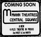 "Coming Soon.  Mann Theatres Central Square.  A new 4-plex theatre in Provo. 2nd West & 2nd North." - , Utah