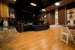 A hardwood floor in front of the stage. - , Utah