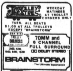 'Brainstorm' in '70mm and 6 Channel Full Surround' at Trolley Corners. - , Utah