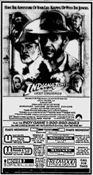 'Indiana Jones and the Last Crusade', in 70mm Dolby Stereo at Trolley Corners and the Villa Theatre. - , Utah