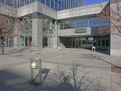 The entrance to the Broadway Centre Cinemas is at the back of a plaza. - , Utah