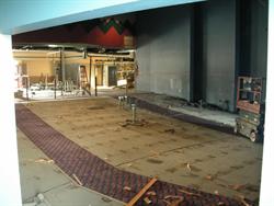 One of the auditoriums after the removal of the seats and the rear wall. - , Utah