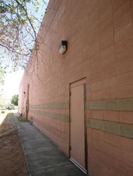 An auditorium exit along the north exterior wall. - , Utah