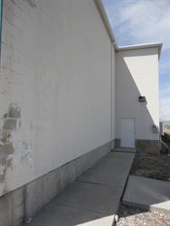 The north exterior wall of the theater. - , Utah