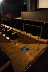 Wheelchair accessible seating, on the second row of the center section. - , Utah