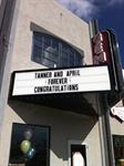 A congratulations message on the marquee, with a view of the upper window. - , Utah