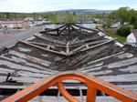 The old, fire-damaged roof. - , Utah