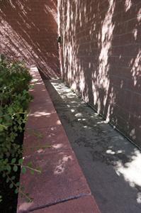 A retaining wall along the exit from Theater 12. - , Utah