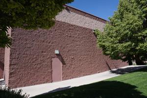 The exit door for Theater 10, at the west end of the south exterior wall. - , Utah