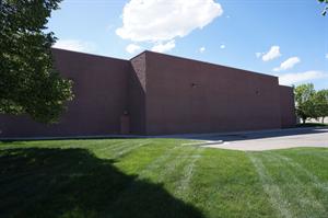 The east exterior wall, with the two largest auditoriums, 6 and 7, in the center. - , Utah