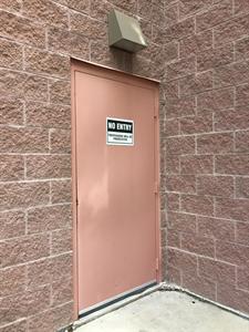 Each exit door now bears a No Entry sign. - , Utah