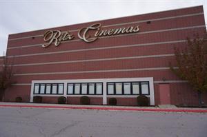 The Ritz Cinemas sign and 15 emtpy poster cases. - , Utah