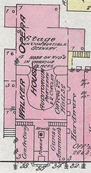 The Walker Opera House on a 1884 Sanborn fire insurance map. - , Utah