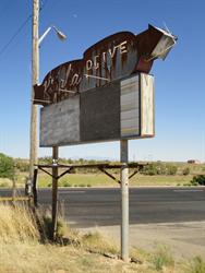 The north side of the Kigalia Drive-In sign. - , Utah