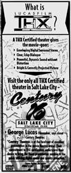 Newspaper ad on THX for the Century 16. - , Utah