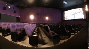 A flat panorama of Theater 3, from the right aisle. - , Utah