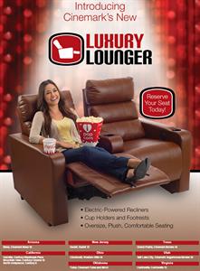 Movies 10 is one of ten Cinemark theaters to be upgraded with Luxury Loungers.  The other nine are all first-run theaters. - , Utah