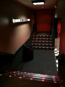 Looking down the steps to Theater 3 toward Theater 1. - , Utah