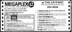 Five screen equipped with Dolby Digital Cinema, at the Megaplex 12. - , Utah