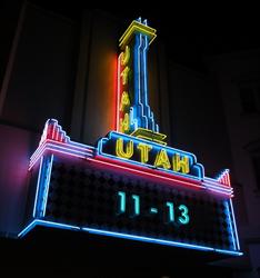 The Utah marquee, above the entrance to the hall for theaters 11 to 13. - , Utah