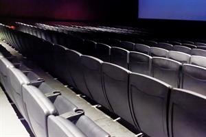 Looking across the theater seating toward the left corner of the screen. - , Utah