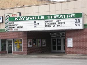 Another view of the theater entrance from across the street.