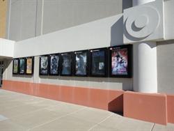 Nine poster cases, on the right side of the entrance. - , Utah
