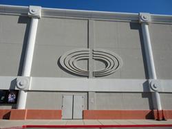 The Cineplex Odeon logo appears over an exit door, but has been painted over. - , Utah