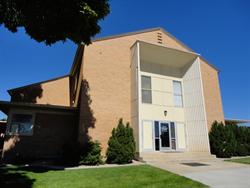 Connected to the north side of the Blanding Ward meeting house is the LDS Church Blanding Facility Management, with a Family History Center in the rear. - , Utah