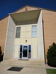 The Main Street entrance of the LDS Church Blanding Facility Management building. - , Utah
