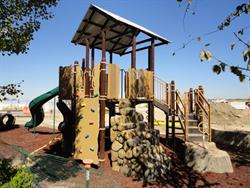 Construction of a play land nears completion. - , Utah