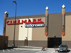 A Cinemark NextGen sign on the east exterior wall. - , Utah
