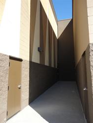 An exterior alley between two auditoriums. - , Utah