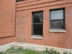 A bricked up doorway on the side of the west office. - , Utah