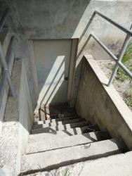 Stairs down to the basement door. - , Utah