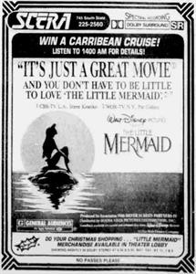 Newspaper advertisement for the Little Mermaid at the SCERA Showhouse. - , Utah