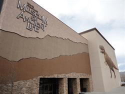 The northeast exterior wall of the museum. - , Utah