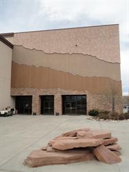 The southeast exterior wall of the lobby. - , Utah
