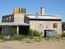 The back of the San Juan Theatre, from the northwest. - , Utah