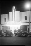 The marquee of the Main Theatre at night. - , Utah