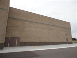 The east exterior wall of the small stadium seating theater. - , Utah