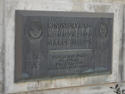 A plaque for the renovation of Kingsbury Hall in 1996. - , Utah