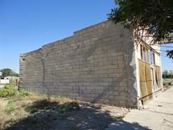The north exterior wall of a building south of the Arbon Cafe. - , Utah