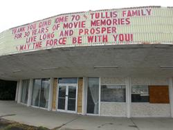 The marquee of the Cinedome, with the entrance and ticket booth below it. - , Utah