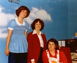 Three women pose for a photo in the office. - , Utah